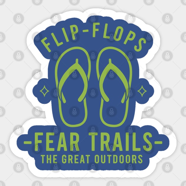 Flip Flops Fear Trails Sticker by enrynz